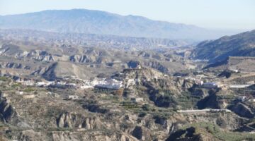 Hintergrund die Wüste 31.12.21 Canjáyar