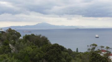 Blick nach Marokko 20.01.22 Gibraltar / Casares