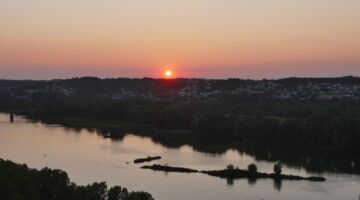 Champtoxeaux Sonnenuntergang