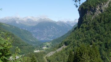 Blick zum Fähranleger Eidsdal