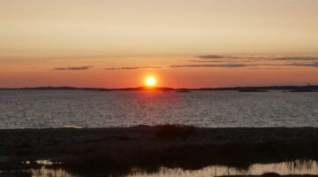 Insel Malmön Sonnenuntergang