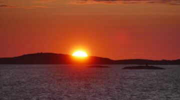 Insel Malmön Sonnenuntergang