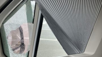 Einbruch Seitenschweibe Beifahrertür