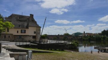 Bergerac traditionelle Flachbodenboote