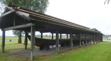Leksand Kirchboot am Stellplatz