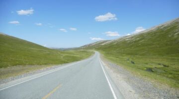 Fahrt zum Slettnes Fyr Slettfjellet