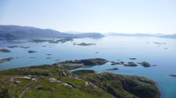 Sommarøy Wanderung auf den Nordkollen