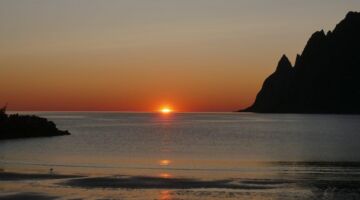 Ersfjordstranda Sonnenuntergang