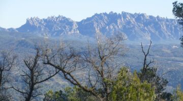 Capellades Wanderung Blick auf Montserrat
