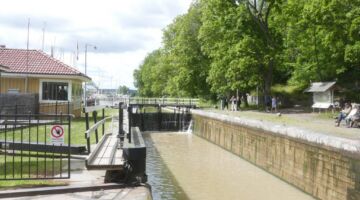 Söderköping Schleuse am Göta Kanal