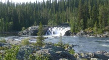 Litsjöforsen Wasserfall
