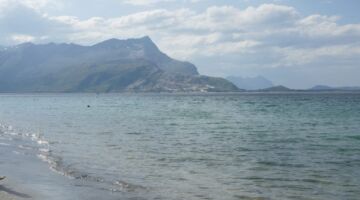 Insel Sandhornøya Langsanden