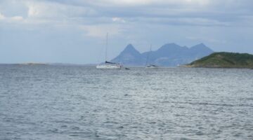 Insel Sandhornøya Langsanden