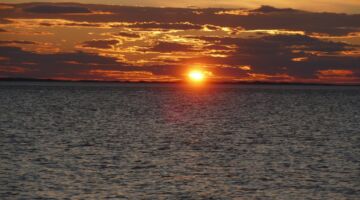 Langsanden Sonnenuntergang