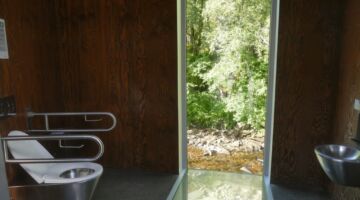 Toilette am Skjervsfossen